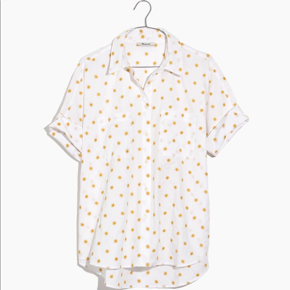 Madewell Sun Embroidered Courier Shirt